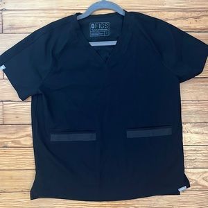 Figs Scrub Top Womens Size S Delmas V-Neck Shirt